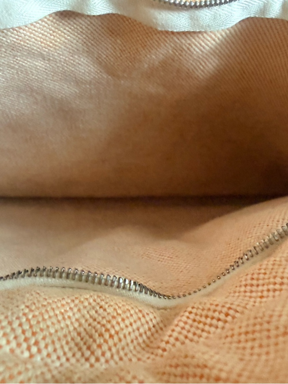 Authentic Hermès MM (medium) tote in the iconic cream canvas/  signature orange - Picture 4 of 16